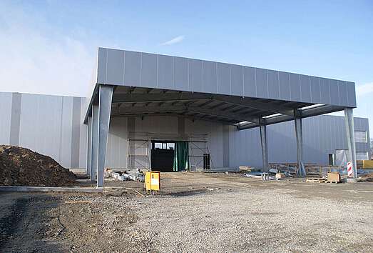 neues Blechbearbeitungszentrum Bauarbeiten