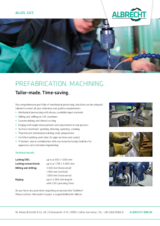 Datasheet prefabrication and machining