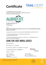 English Version of the Certificate