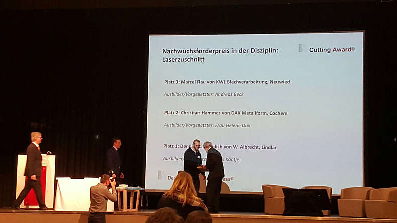 Verleihung des Cutting Awards 2016 - Kategorie Laserschneiden