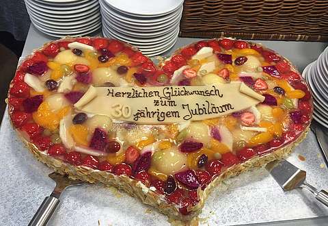 Zum Jubiläum gab es Kaffee und Kuchen