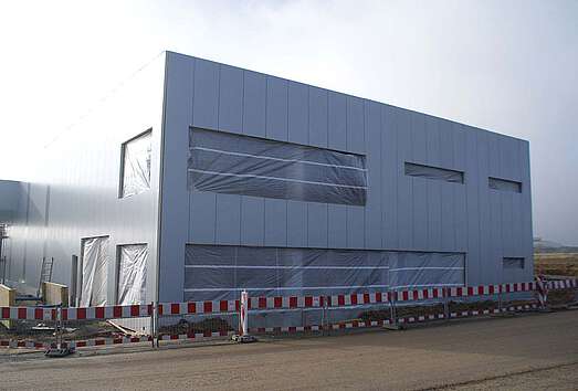 neues Blechbearbeitungszentrum Bauarbeiten