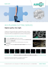 Datasheet 24h plasma cutting service