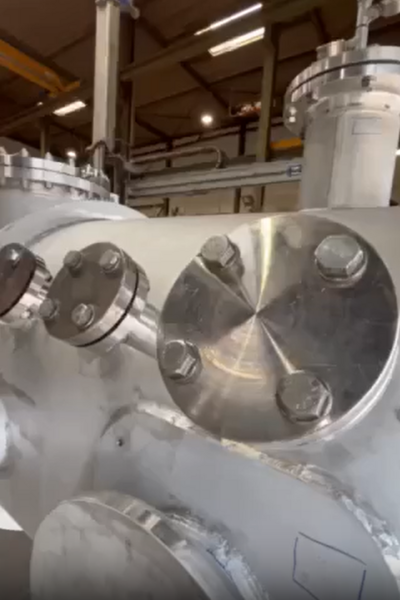 A project close to Albrecht’s heart: carefully manufactured and tested washing columns