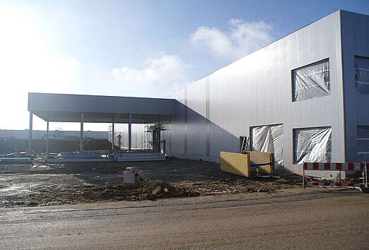 neues Blechbearbeitungszentrum Bauarbeiten