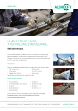 Datasheet plant engineering and pipeline engineering