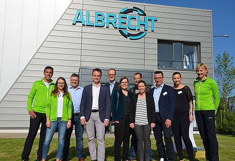 Olympiasiegerin Heike Drechsler bei Albrecht Olympiasiegerin Heike Drechsler bei Albrecht