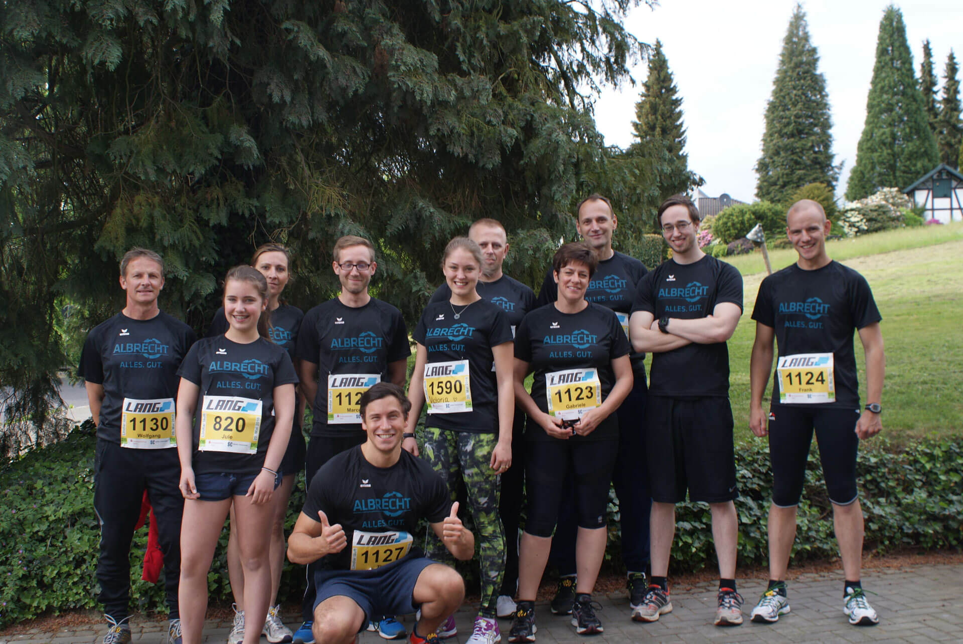 Das Albrecht Laufteam bei Lindlar läuft 2016